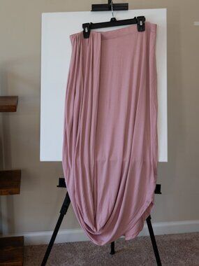 FP Beach by Free People Pink Draped Maxi Skirt Size Medium